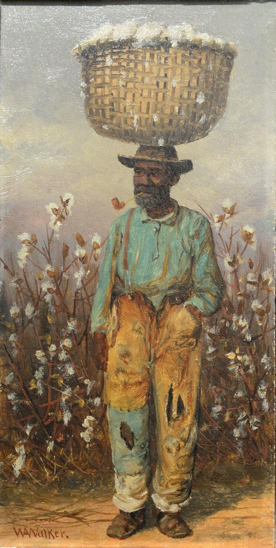 William Aiken Walker (1838 - 1921), cotton picking man (1 of 4)