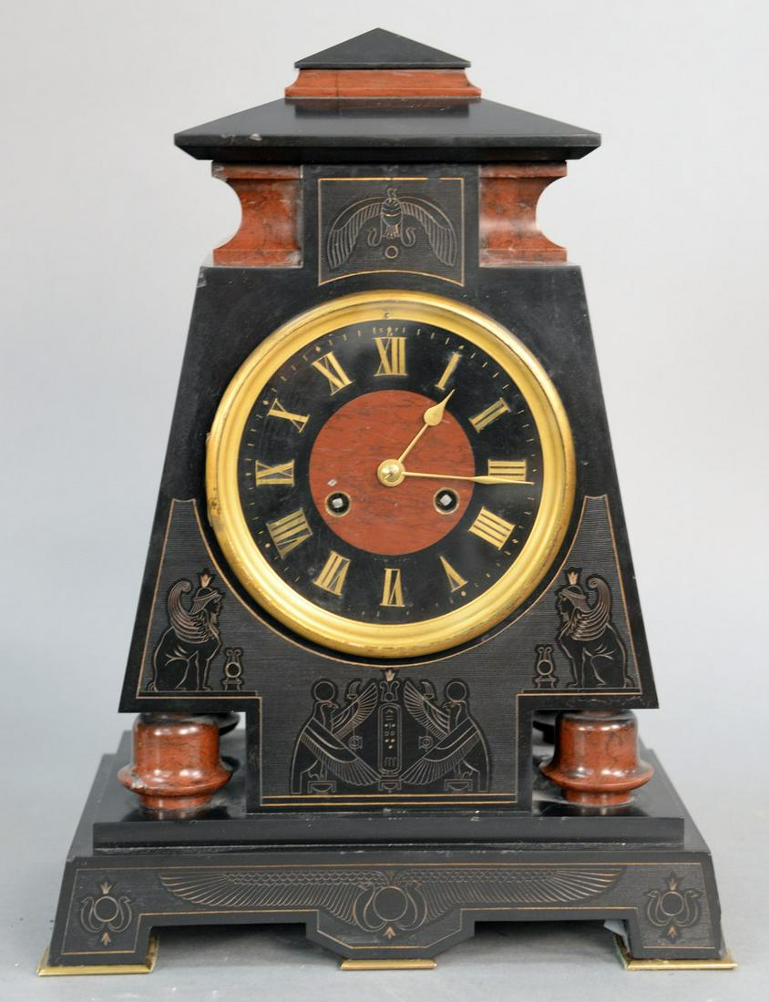 Tiffany and Company Egyptian Revival Mantel Clock, (1 of 4)