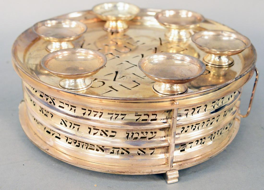 Ludwig Wolpert Judaica Sterling Silver Matzah Holder, (1 of 6)