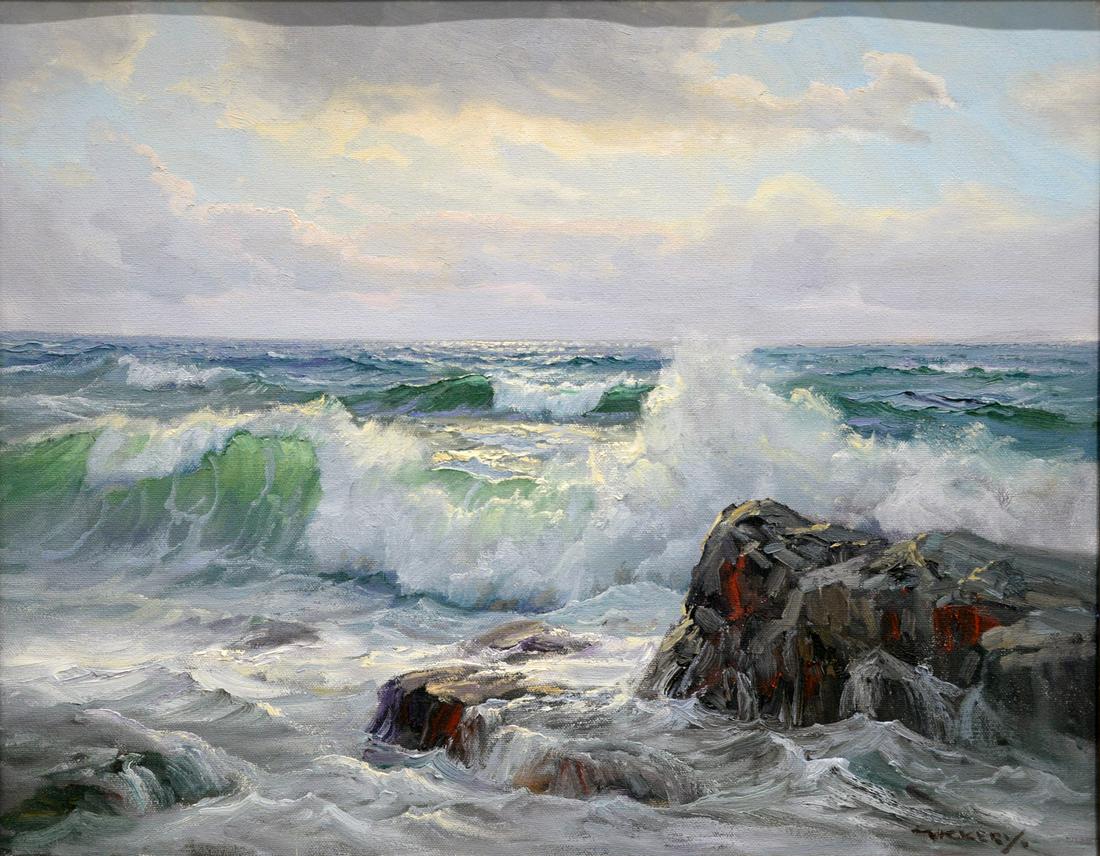 Charles Bridgeman Vickery (1913 - 1998), seascape, (1 of 5)