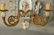 Pair of German Porcelain and Bronze Two Light Sconces, - 4