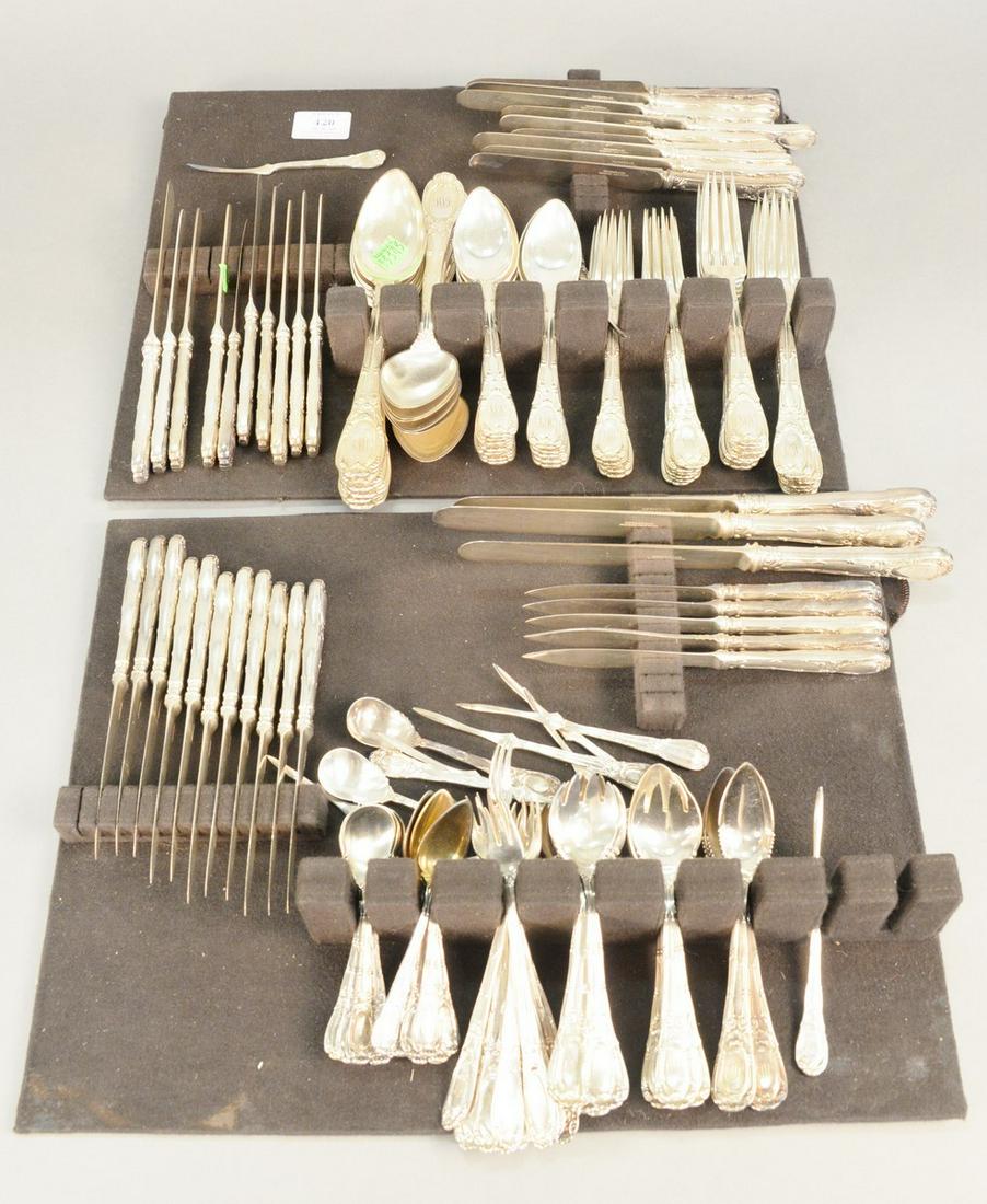 Tiffany & Co. silver plate flatware set. 146 total (1 of 3)