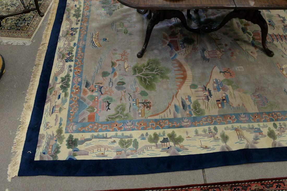 Chinese oriental carpet, 9' 2" x 12' 3". (1 of 6)