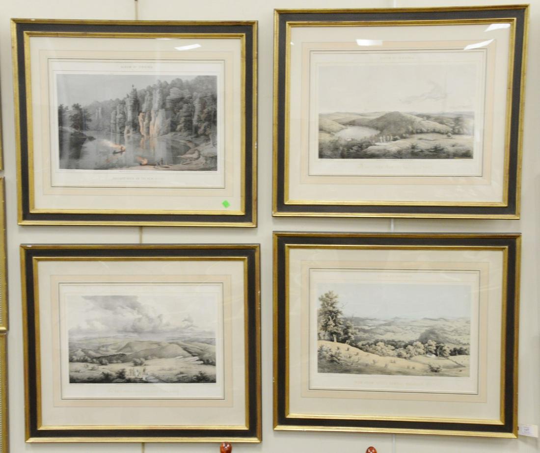 Set of four Edward Beyer (1820-1865) album of Virginia (1 of 5)