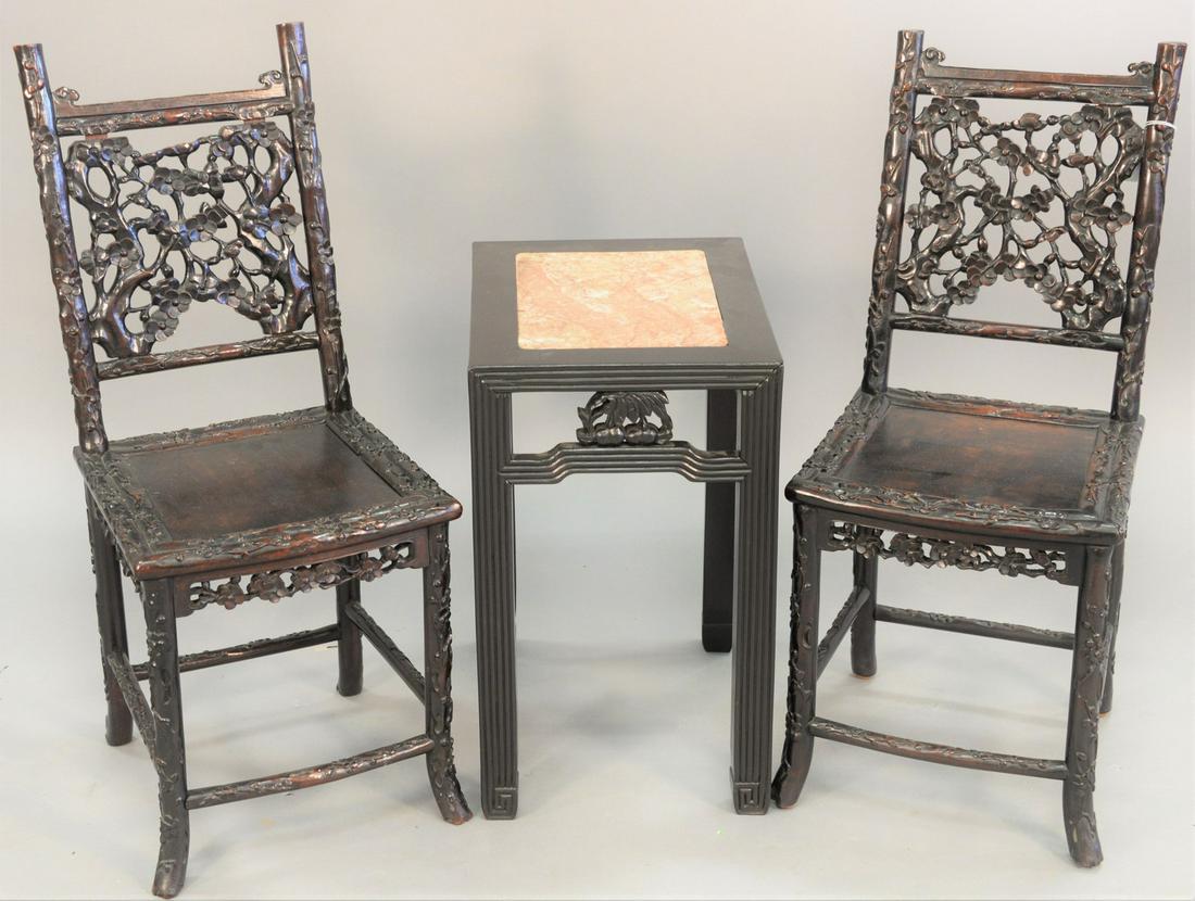 Three piece lot to include, pair of Chinese child's (1 of 4)