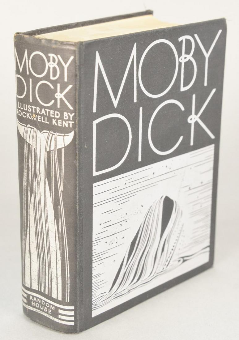 "Moby Dick or the Whale" (1930) book by Herman Melville: "Moby Dick or the Whale" (1930) book by Herman Melville illustrated by Rockwell Kent.