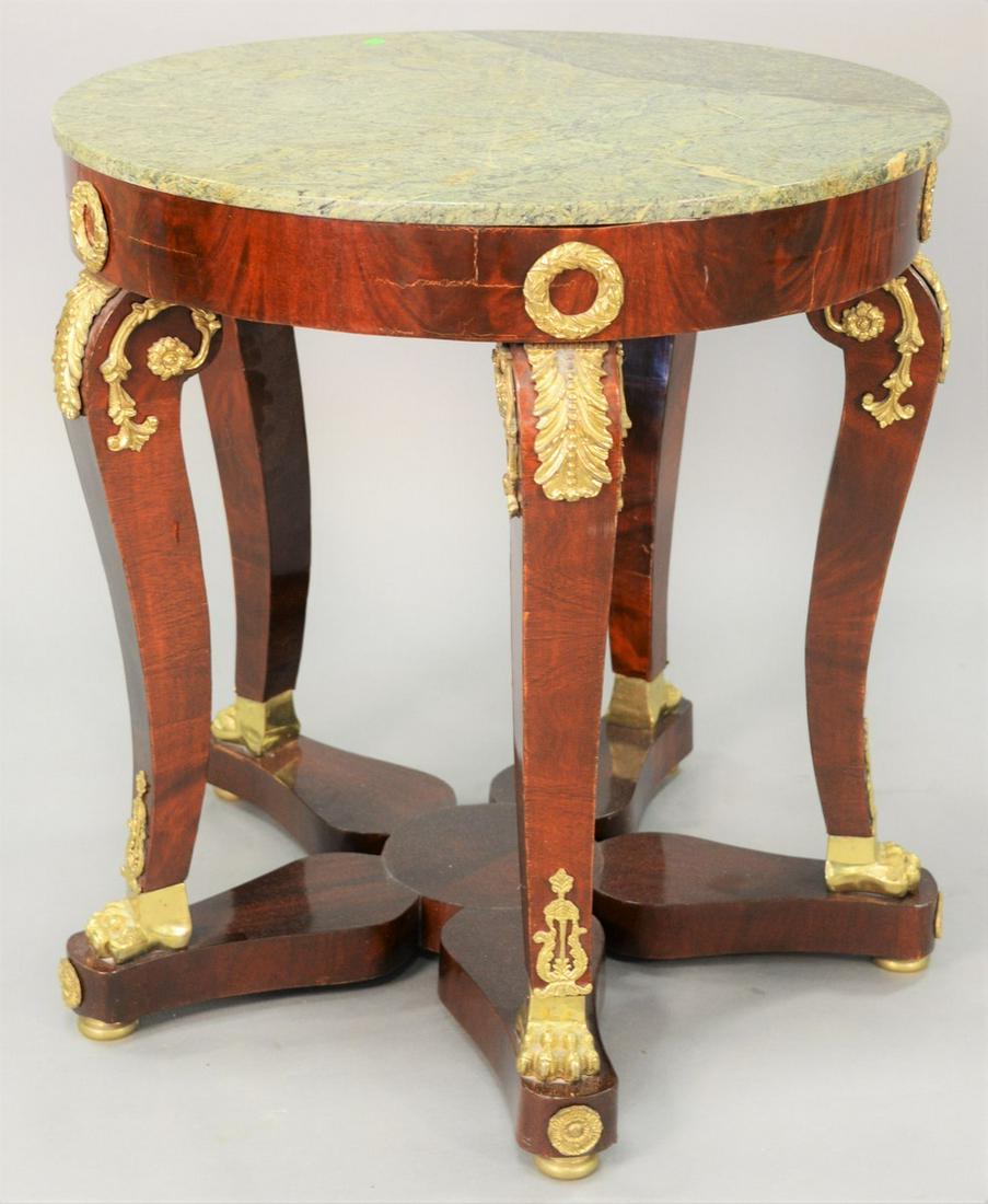 French Empire style round occasional table, 19th centur (1 of 4)