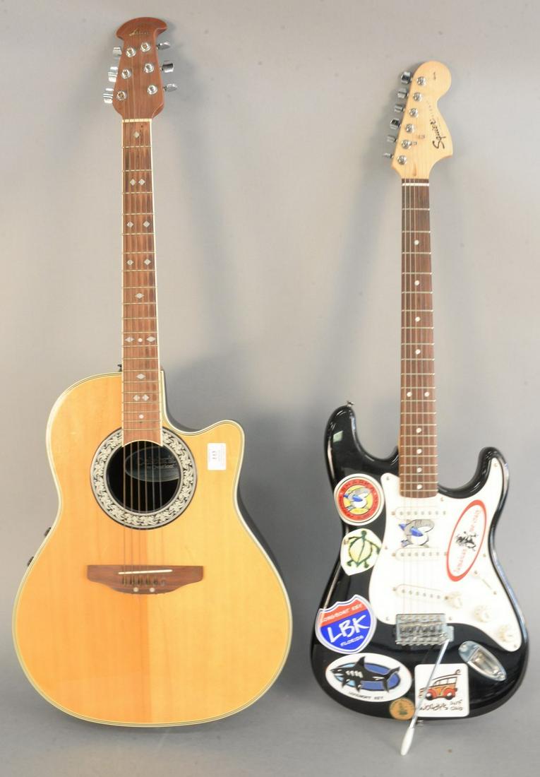 Two Guitars Ovation Celebrity Acoustic Electric Feb 01 2020