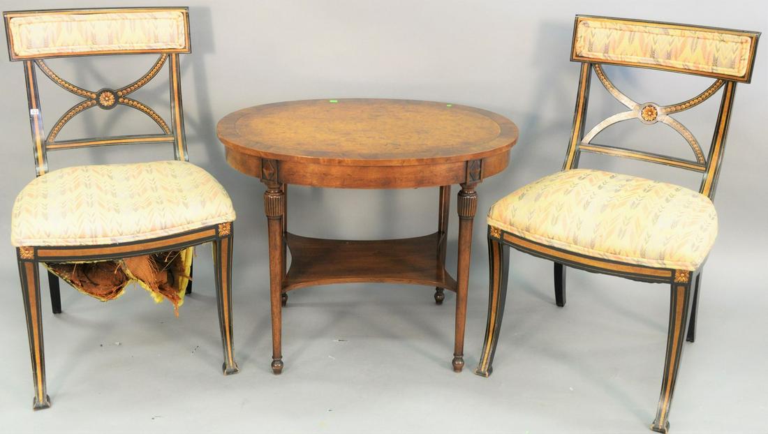 Four piece lot to include a pair of black stenciled (1 of 4)