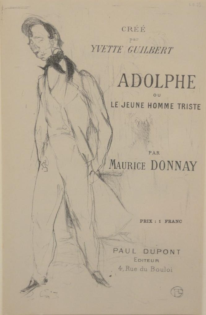After Henri de Toulouse, Lautrec advertising folded: After Henri de Toulouse, Lautrec advertising folded pamphlet by Paul Dupont. sheet size: 10 1/2" x 6 3/4" Provenance: The Estate of Ed Brenner, Short Hills N.J.