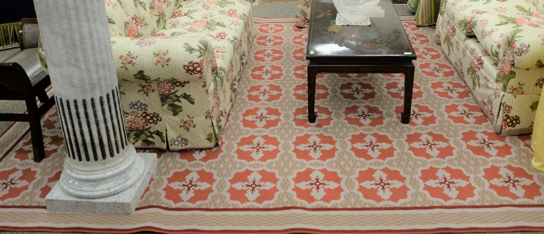 Custom carpet attributed to Stark. 10' x 13' 3".: Custom carpet attributed to Stark. 10' x 13' 3". Provenance: Estate of William and Teresa Patton, Lake Ave Greenwich, CT