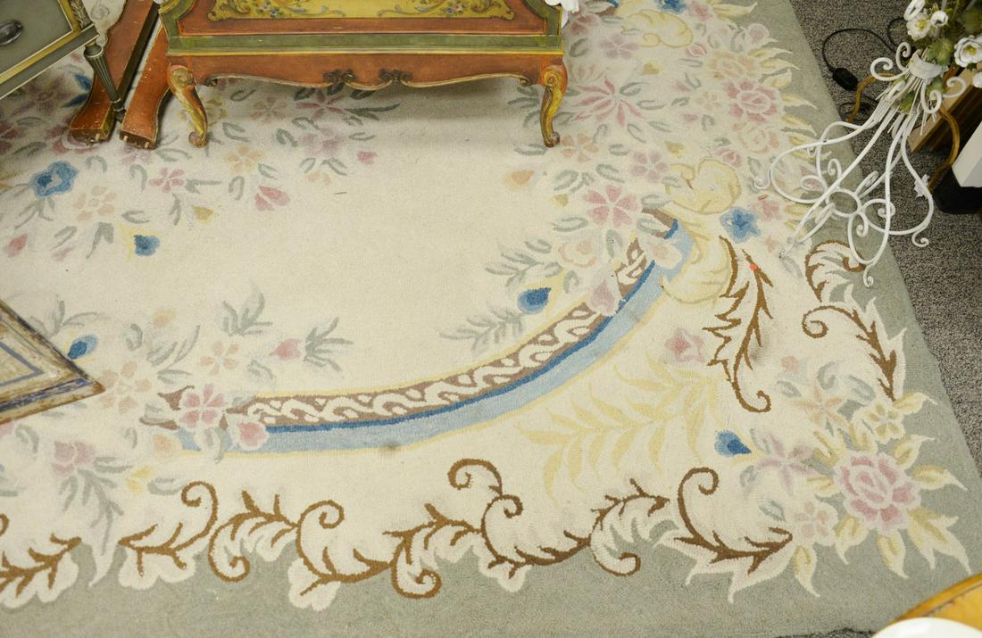 Hooked carpet. 10' x 19' 5". Provenance: Former home of: Hooked carpet. 10' x 19' 5". Provenance: Former home of Mel Gibson, Old Mill Rd, Greenwich, CT