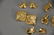 Five pairs of 14K gold earrings. 43.8 grams total - 2