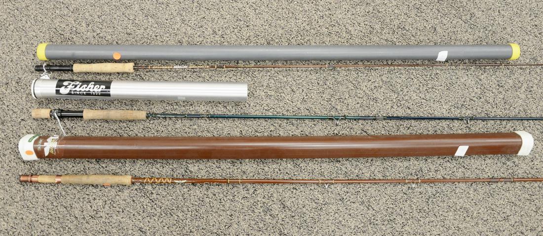 Three Fly Rods to include Fisher Universe 6 piece, 9', (1 of 3)