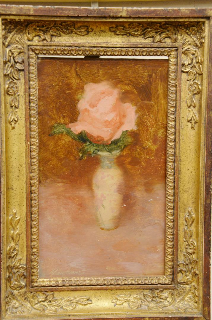 Stuart Kaufman (1926 - 2008), "One Quik Rose", oil on (1 of 4)
