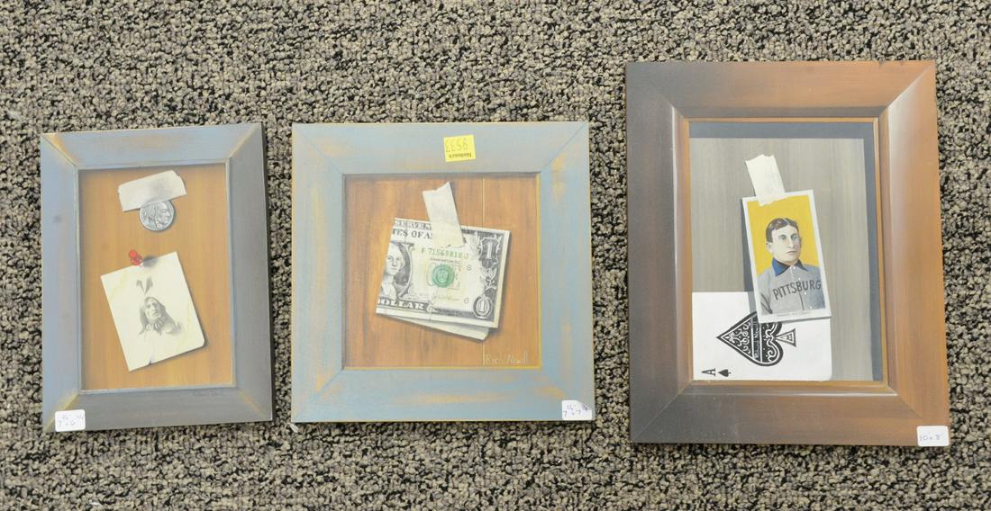 Group of ten Richard Newill Trompe-l'œil still lifes: (1 of 4)