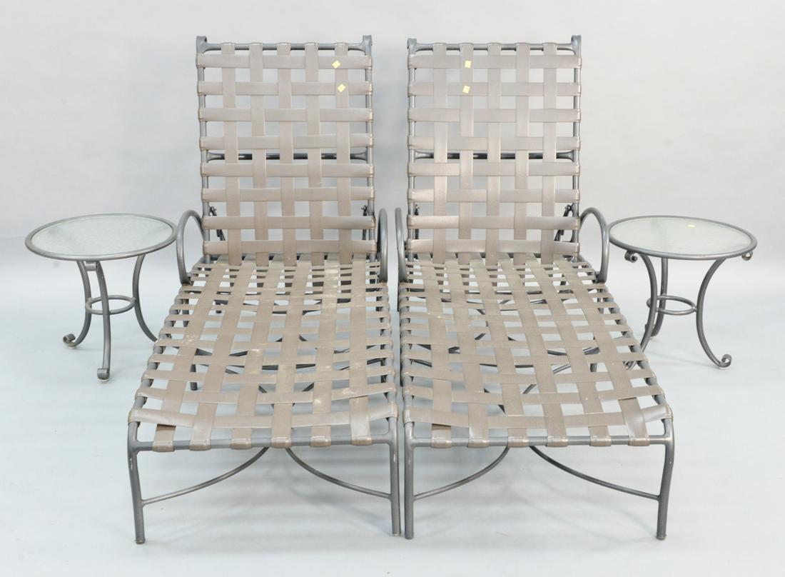 Four piece Brown & Jordan outdoor lot to include two (1 of 4)