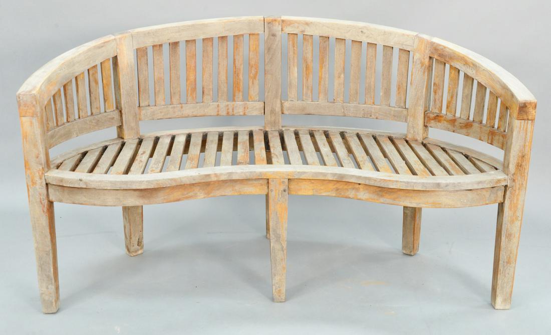 curved outdoor benches with backs