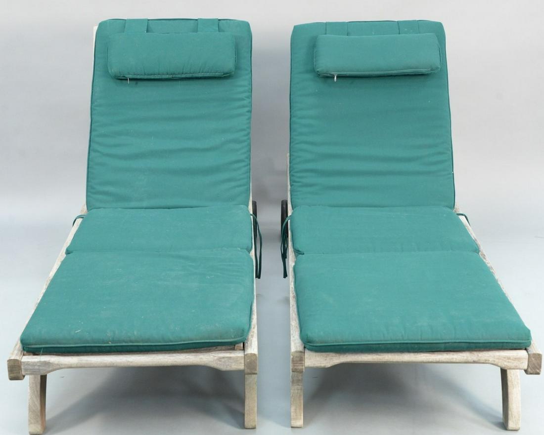 Three piece Barlow Tyrie outdoor teak lot to include (1 of 5)