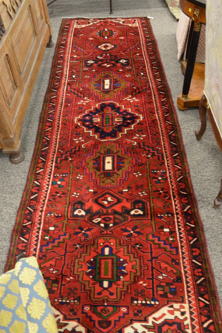 Oriental runner, 3' 3" x 10' 9". (1 of 3)