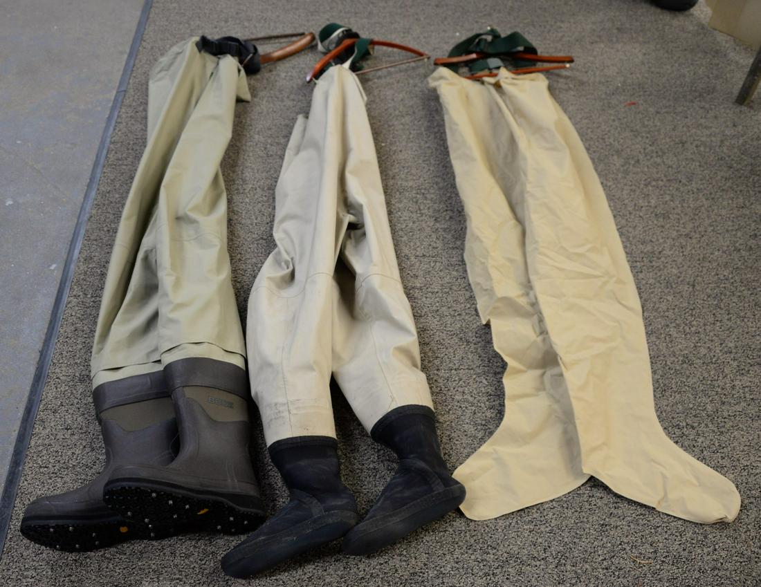 Orvis Boggs bootfoot waders, size 10. Estate of Michael: Orvis Boggs bootfoot waders, size 10. Estate of Michael Coe, PhD, New Haven, CT.