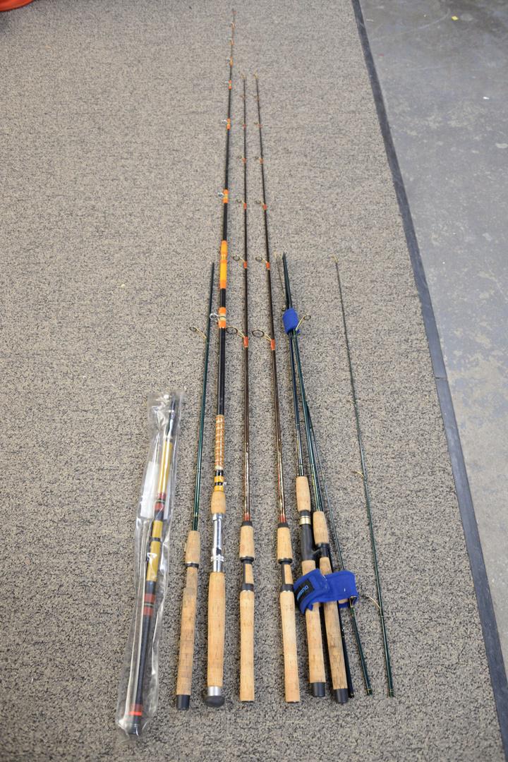 Six piece lot of Graphite spinning rods to include 2 (1 of 3)