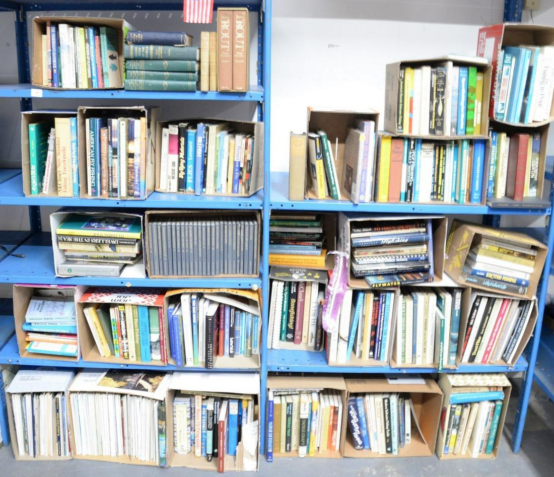 Library of fishing books: fly fishing, fly tying, flats (1 of 7)