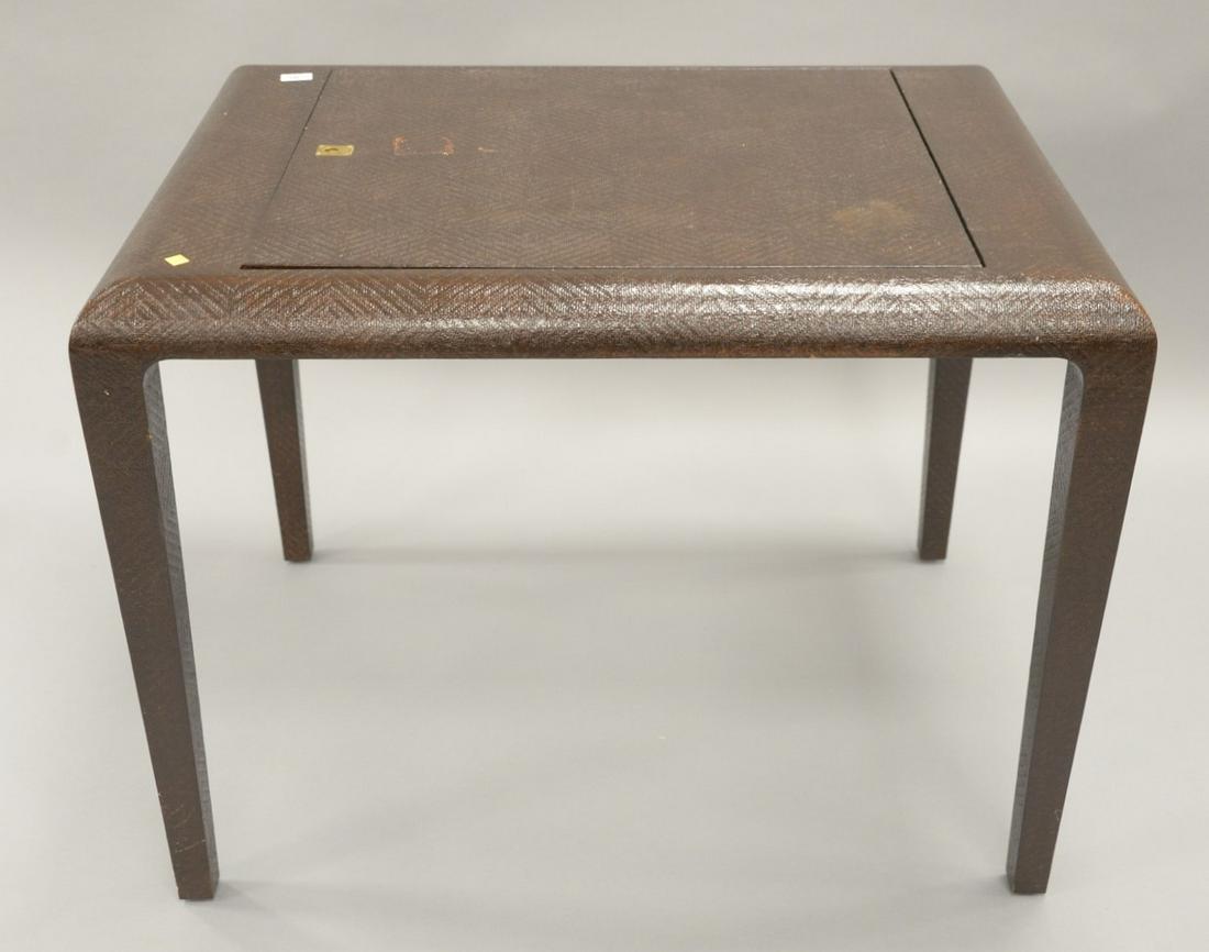 Carl Springer backgammon table with lift top game (1 of 4)