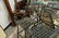 Set of four swivel outdoor bar stools with arms, ht. - 3