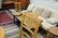 Five piece dining set with round pine table, 1 leaf, - 3
