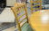 Five piece dining set with round pine table, 1 leaf, - 4
