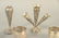 Nine-piece silver lot to include vases, candleholder, - 2