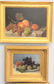 Four 19th C. still life oil on canvas of fruit to