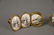 Three pairs of Battersea Bilston enameled curtain - 2