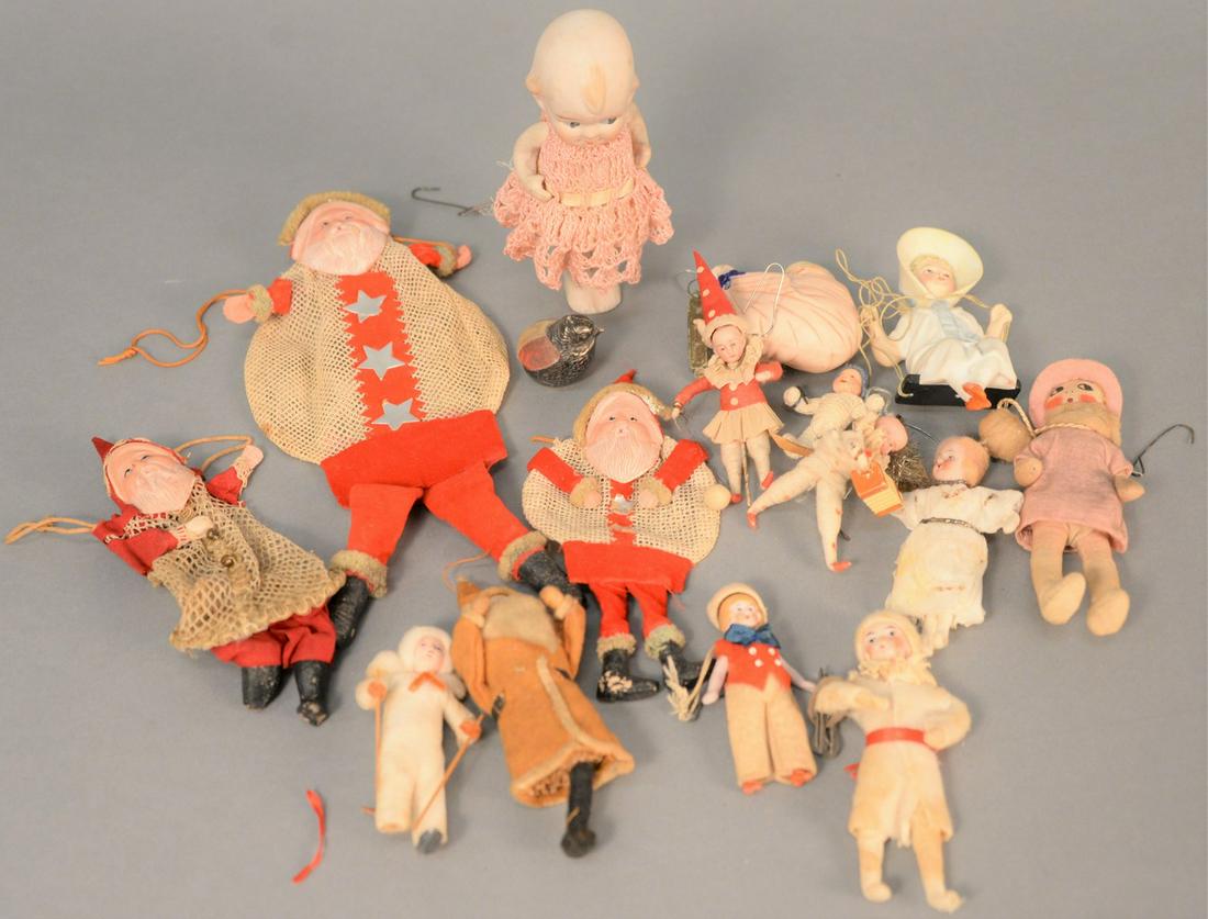 Group of Christmas tree ornaments to include spun (1 of 5)