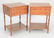 Pair of inlaid side tables each having two drawers, ht.