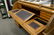 Large oak roll-top desk with fitted interior and - 3