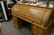 Large oak roll-top desk with fitted interior and - 4