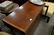 Banded inlaid mahogany dining table having drop leaves, - 2