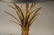 Pair of brass Mid-Century modern wheat form table - 2