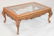 Henredon Louis XV style coffee table with inset glass