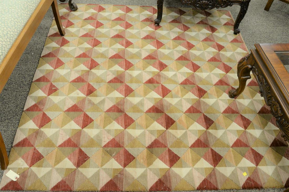 Two-piece lot to include contemporary throw rug, 5' 4" (1 of 4)