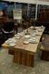 Exotic free-edge wood slab dining table in the manner - 2