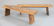 Pair of exotic free-edge wood slab benches, in the