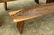 Pair of exotic free-edge wood slab benches, in the - 2