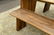 Pair of exotic free-edge wood slab benches, in the - 3
