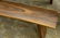 Pair of exotic free-edge wood slab benches, in the - 4