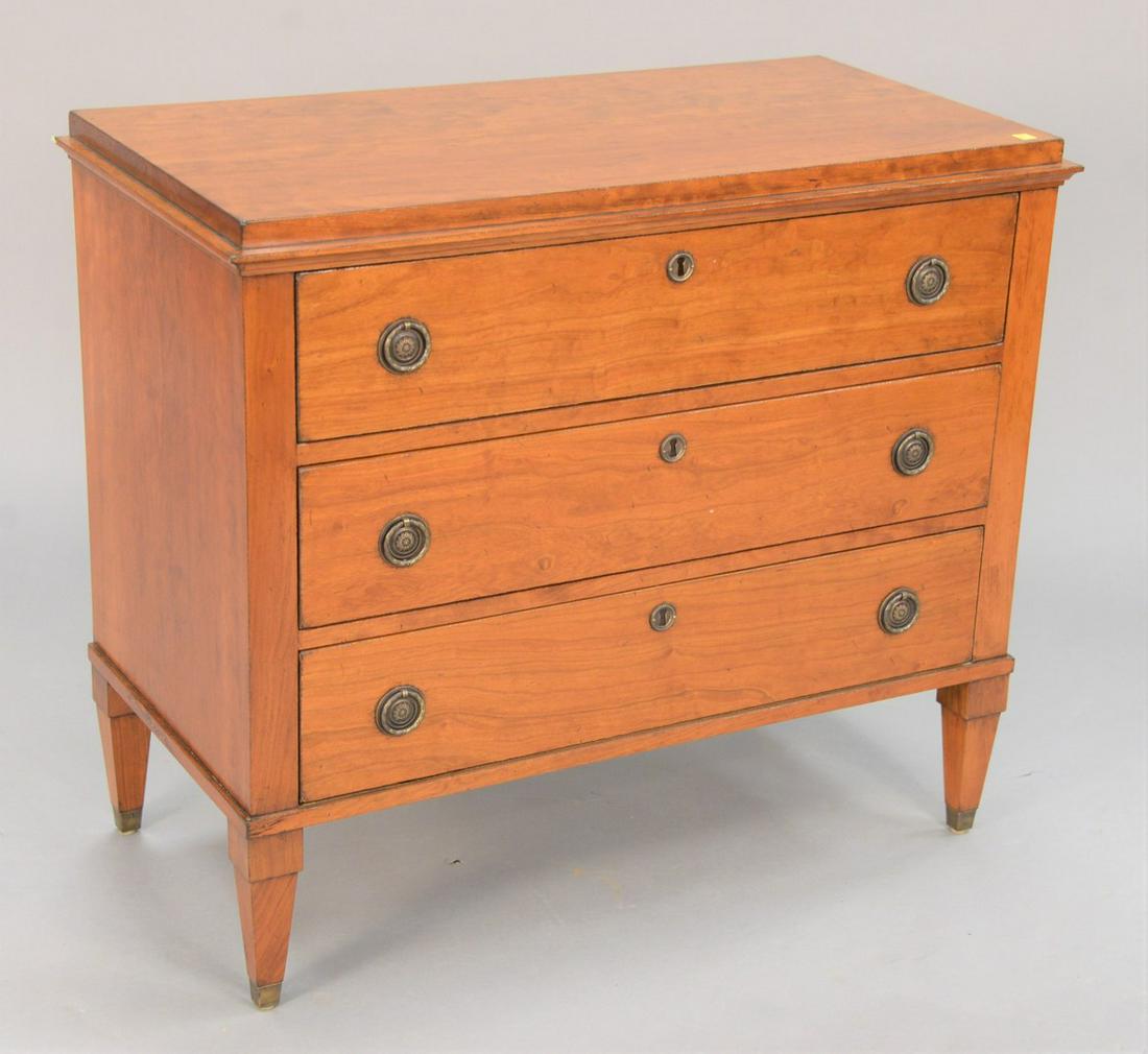David Iatesta contemporary walnut commode with three (1 of 4)
