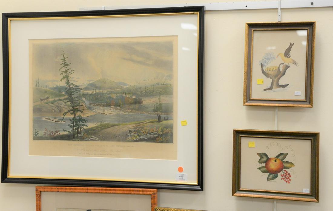 Seven-piece lot to include group of three theorem to (1 of 3)