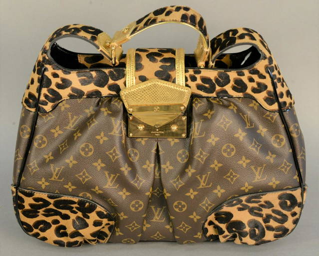 Louis+Vuitton+Lockit+Shoulder+Bag+Gold+PVC for sale online